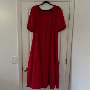 Women’s Red Dress in Red Size 3XL
